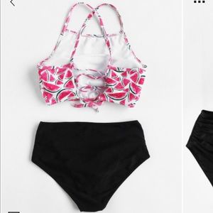 Watermelon high waisted bikini